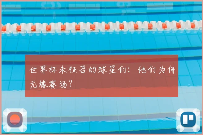 世界杯未征召的球星们：他们为何无缘赛场？
